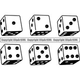 Game Dice ClipArt SVG