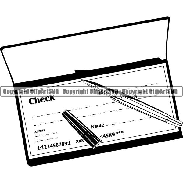 Money Cash Checkbook Bank Banking Design Stack Bank Finance Rich Wealthy Knot Roll Spread 100 Dollar Bill Currency Advertise Marketing Clipart SVG