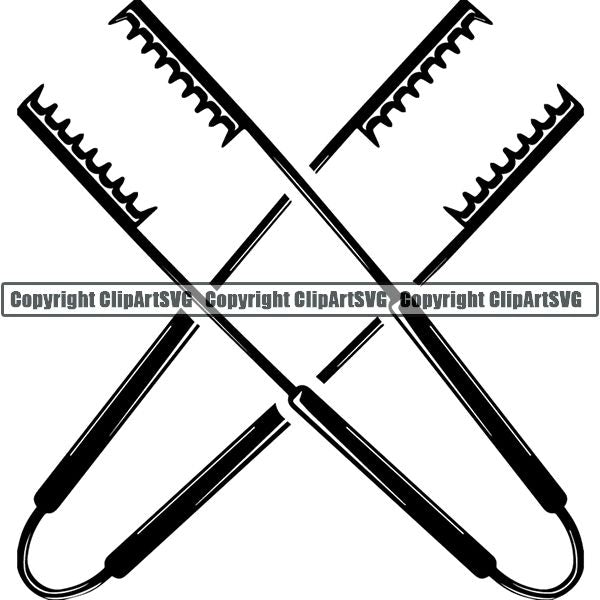 Cooking BBQ Bar-B-Que Barbque Chef Cook Butcher Logo ClipArt SVG