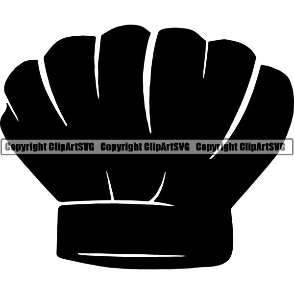 Cooking Baking Baker Chef Cook Uniform Hat ClipArt SVG