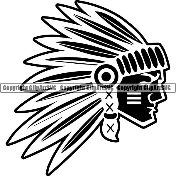 Native American Indian ClipArt SVG