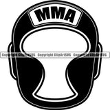 Sports Boxing Boxer MMA Fighter Mask Skull Skeleton Scary Evil Horror Halloween Death Dead ClipArt SVG