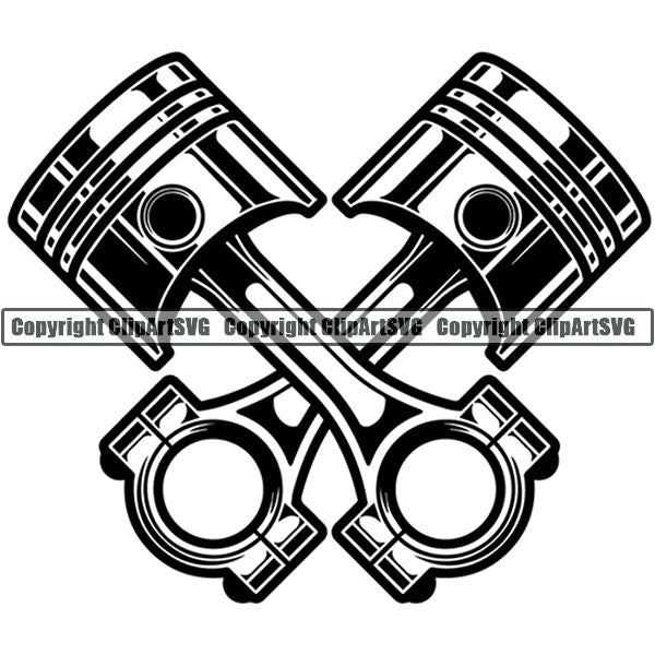 Mechanic Repair Shop Garage Logo ClipArt SVG