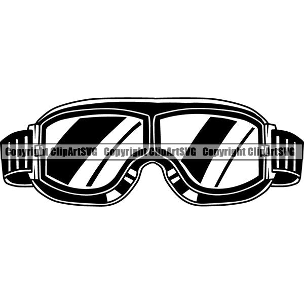 Sports Snowboarding Snowboard Skiing Ski Googles ClipArt SVG