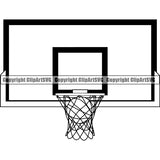 Sports Game Basketball Backboard ClipArt SVG