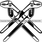 Mechanic Repair Shop Garage Tool Pliers ClipArt SVG