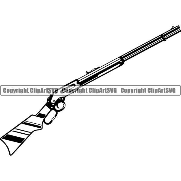 Occupation Cowboy Rifle ClipArt SVG