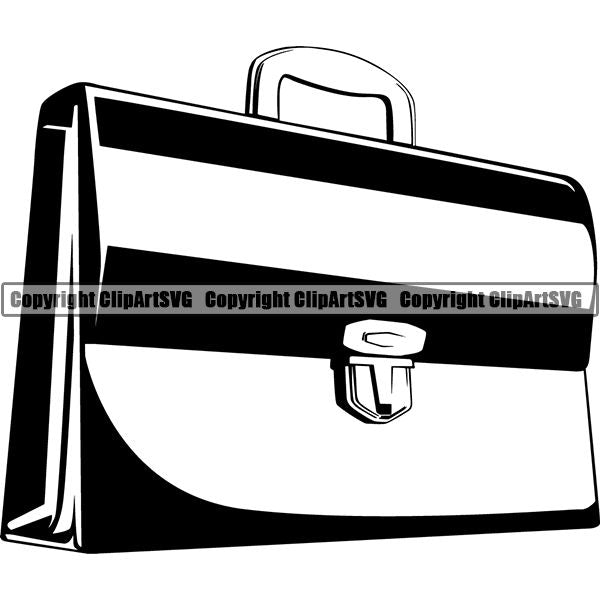 Business Office Advertising Money Briefcase ClipArt SVG