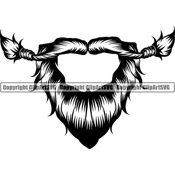 Design Element Human Hair Beard ClipArt SVG