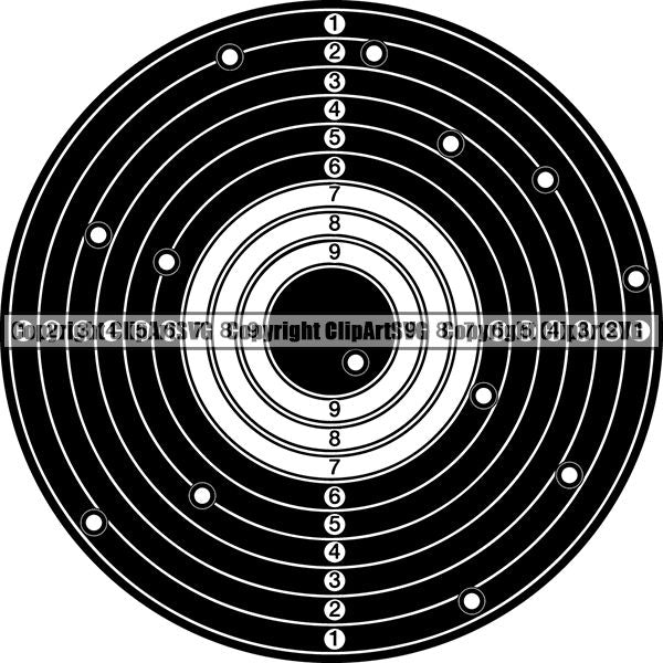 Military Weapon Gun Target ClipArt SVG
