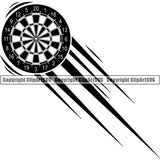 Sports Game Darts Motion ClipArt SVG