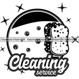 Maid Cleaning Service Housekeeping Housekeeper Logo ClipArt SVG