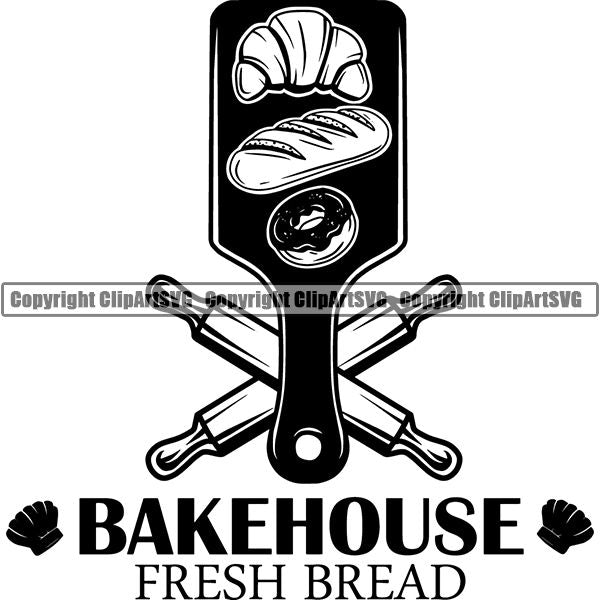 Cooking Baking Chef Cook Bake Baker Logo ClipArt SVG
