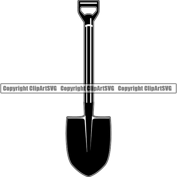 Construction Building Repair Service Shovel ClipArt SVG