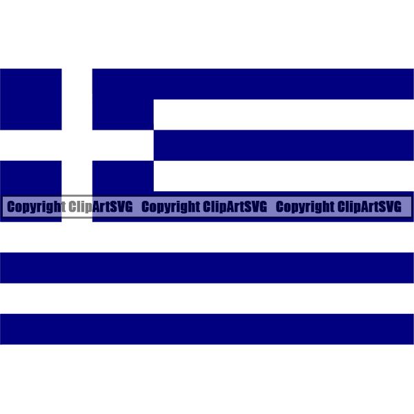 Country Flag Square Greece ClipArt SVG