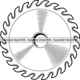 Construction Woodworking Carpenter Lumberjack Saw Blade ClipArt SVG