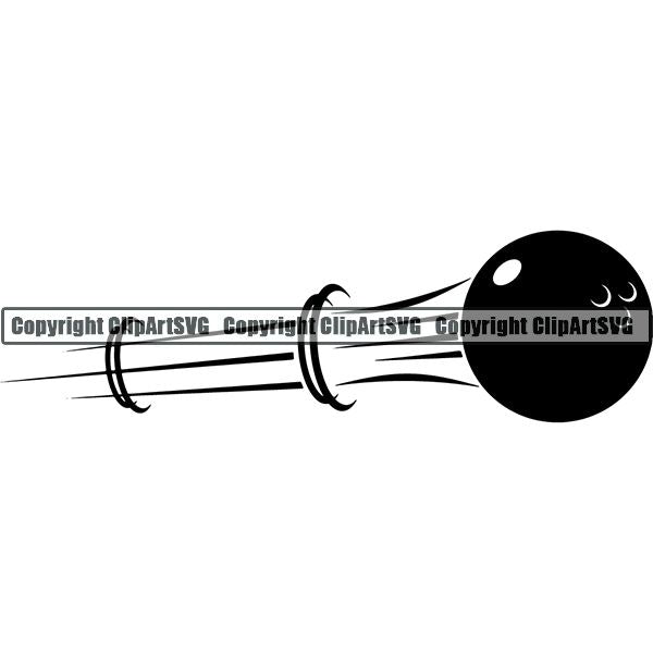 Sports Game Bowling Bowler Bowl Motion ClipArt SVG