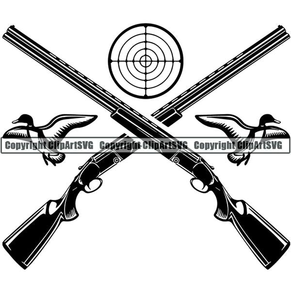 Sports Game Hunting Fishing Hunt Fish Logo ClipArt SVG