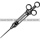 Dentist Dental Service Needle Syringe Shot ClipArt SVG