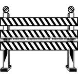 Construction Building Repair Service Barricade ClipArt SVG