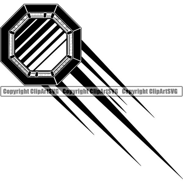 Sports Boxing Boxer MMA Fighter Motion ClipArt SVG