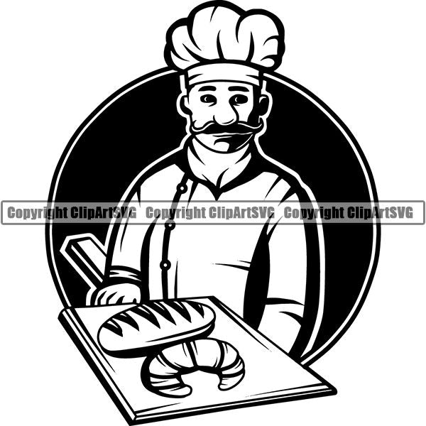 Cooking Baking Chef Cook Bake Baker Logo ClipArt SVG