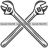 Mechanic Repair Shop Garage Logo ClipArt SVG