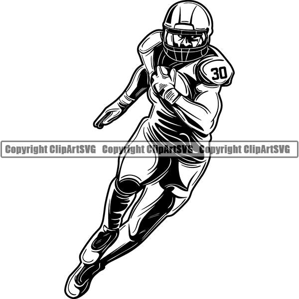 Sports Game Football ClipArt SVG