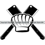 Cooking BBQ Bar-B-Que Barbque Chef Cook Butcher Logo ClipArt SVG