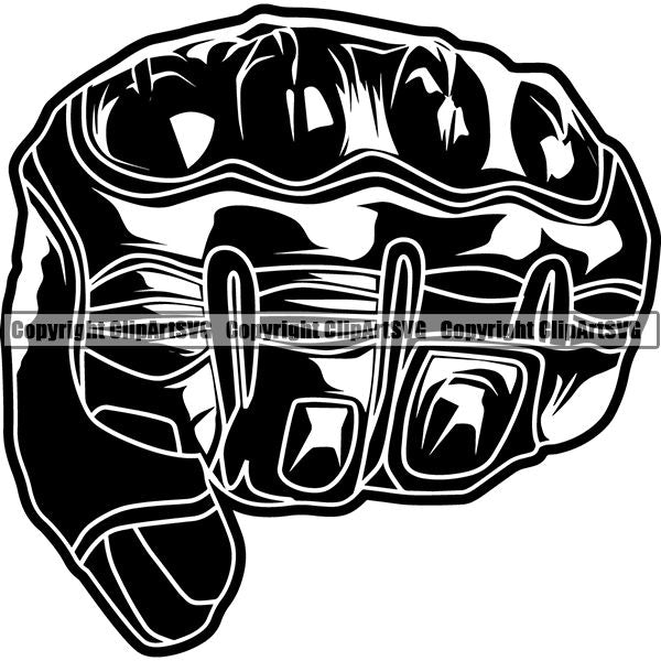 Motorcycle Sports Racing Glove ClipArt SVG