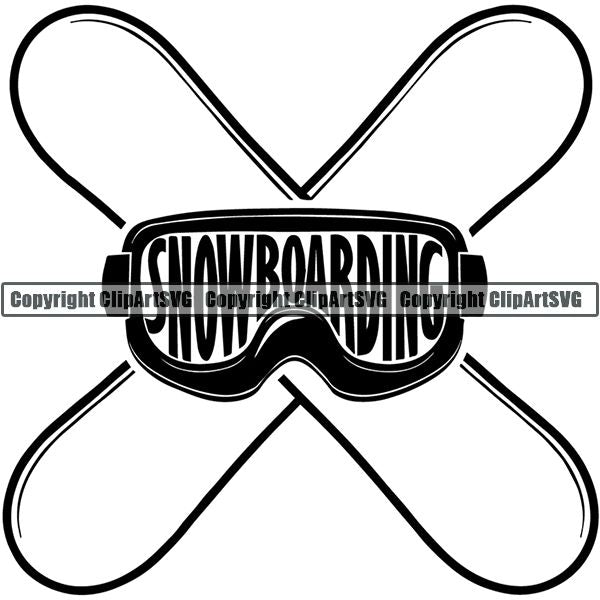 Sports Snowboarding Snowboard Skiing Ski Logo ClipArt SVG
