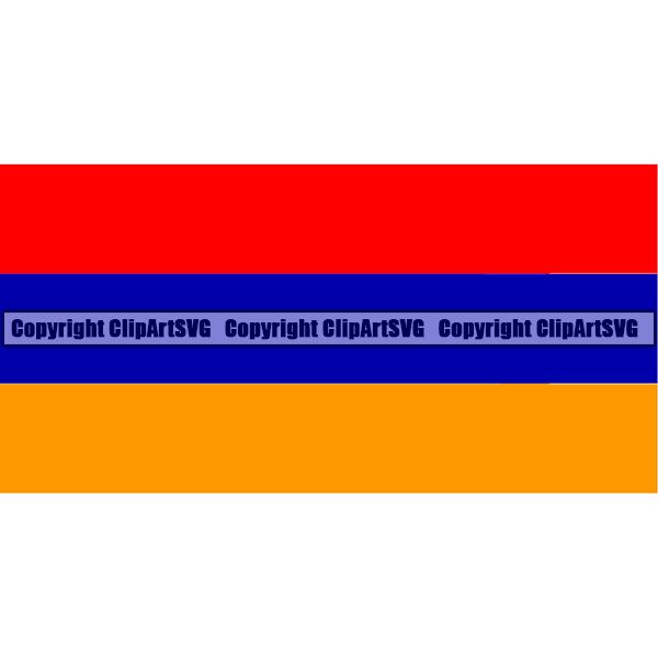 Country Flag Square Armenia ClipArt SVG