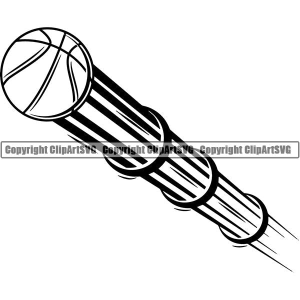 Sports Game Basketball Motion Ball ClipArt SVG