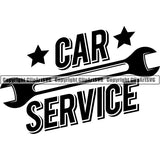 Mechanic Repair Shop Garage Text ClipArt SVG