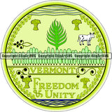 State Flag Seal Vermont ClipArt SVG