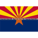 State Flag Square Arizona ClipArt SVG