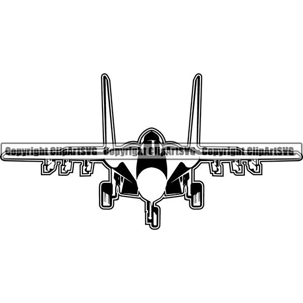 Military Weapon Airplane Fighter Jet ClipArt SVG
