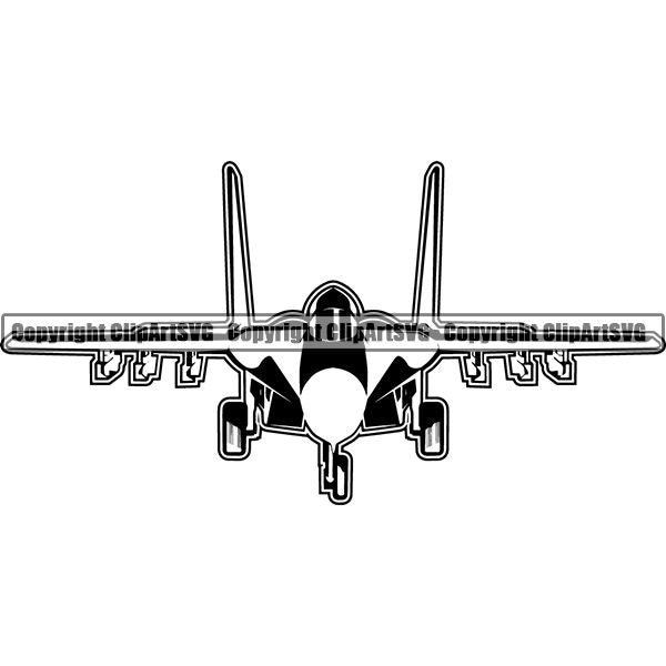 Military Weapon Airplane Fighter Jet ClipArt SVG