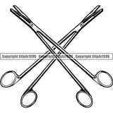 Medical Doctor Nurse Hospital Scissors ClipArt SVG