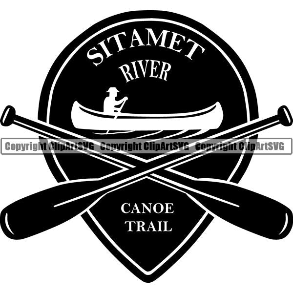 Camping Hiking Logo Clipart SVG