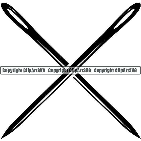 Tailor Seamstress Alterations Logo ClipArt SVG