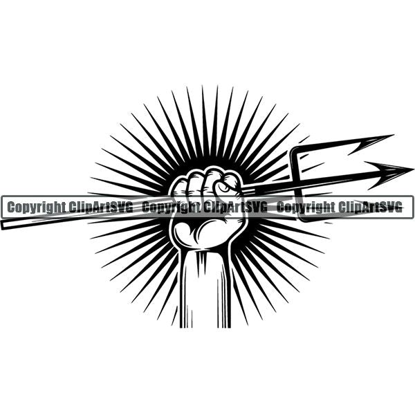 Diving Dive Diver Speargun Gaff Nautical Boat Boating Sail Fish Fishing ClipArt SVG