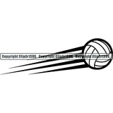 Sports Game Volleyball Motion ClipArt SVG