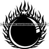 Sports Game Paintball Fire ClipArt SVG