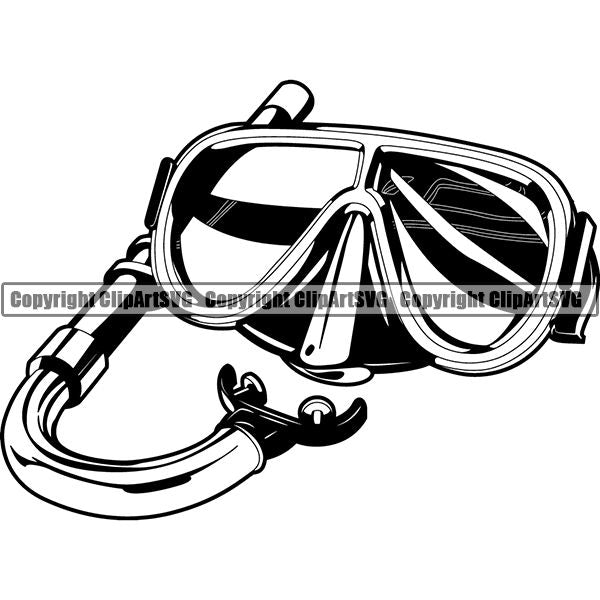 Diving Dive Diver Equipment Nautical Sailing Boating Sail Boat Sailboat ClipArt SVG
