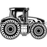 Farming Farmer Farm Organic Tractor ClipArt SVG
