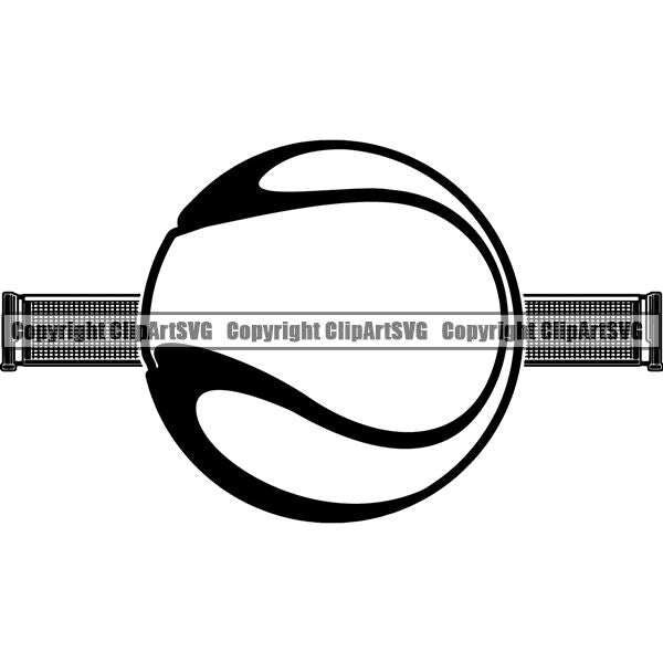 Sports Game Tennis Logo ClipArt SVG