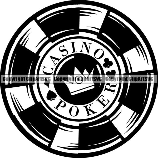 Game Poker Chip ClipArt SVG