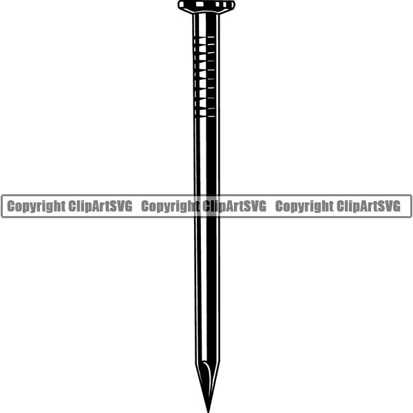 Construction Building Repair Service Nail ClipArt SVG