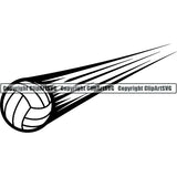 Sports Game Volleyball Motion ClipArt SVG